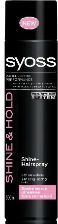 Llak flokësh Schwarzkopf Syoss Shine & Hold Extra Strong Shine, 300 ml - 1