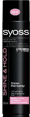 Llak flokësh Schwarzkopf Syoss Shine & Hold Extra Strong Shine, 300 ml
