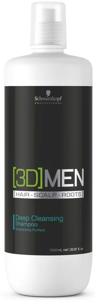 Shampon për flokë Schwarzkopf 3DMen Deep Cleansing, 1000 ml - 1