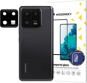 Xham i temperuar për kamerë Wozinsky Full Camera Glass për Xiaomi 13, 9H, Zi