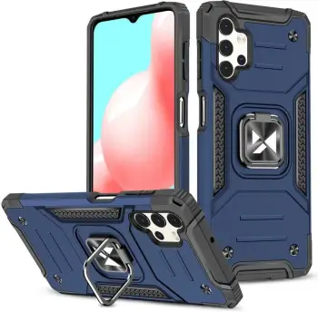 Mbështjellës Wozinsky Ring Armor për Samsung Galaxy A23, me mbajtës gishti dhe magnetik, kaltër