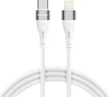 Kabllo Wozinsky WSTCL2, Lightning/USB-C, 2m, 27W, e bardhë
