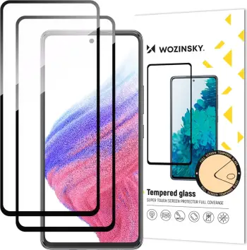Xham mbrojtës Wozinsky Full Glue, Samsung Galaxy A54 5G, 9H, me kornizë të zezë