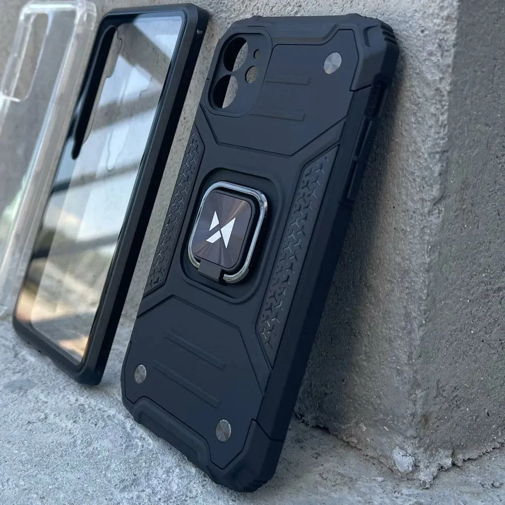 Mbështjellës Wozinsky Ring Armor për iPhone 14, i zi - 8