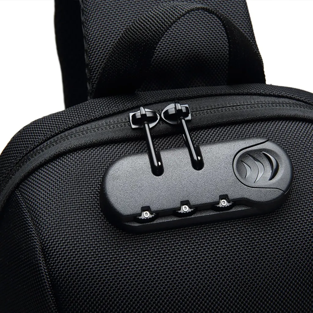 Çantë shpine një sup Wozinsky Premium me port USB dhe bravë kundër vjedhjes, e zezë - 8