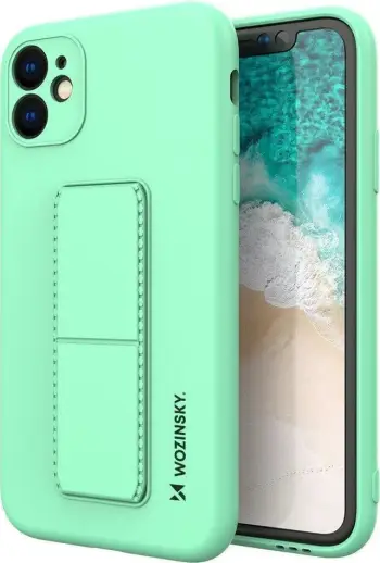 Mbështjellës Wozinsky Kickstand Case për Samsung Galaxy A22 4G, silikon, e verdhë