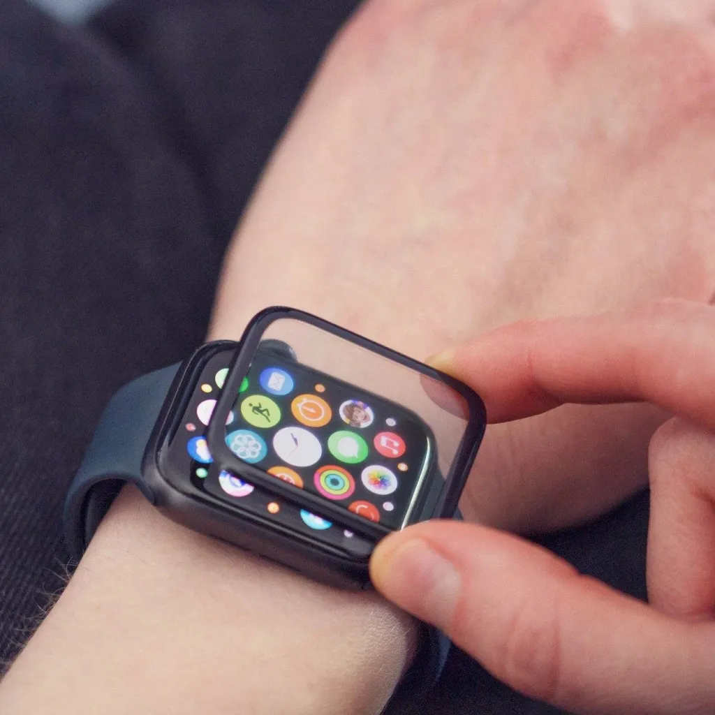 Xham mbrojtës Wozinsky për Xiaomi Watch Color 2, hibrid, me kornizë të zezë - 4
