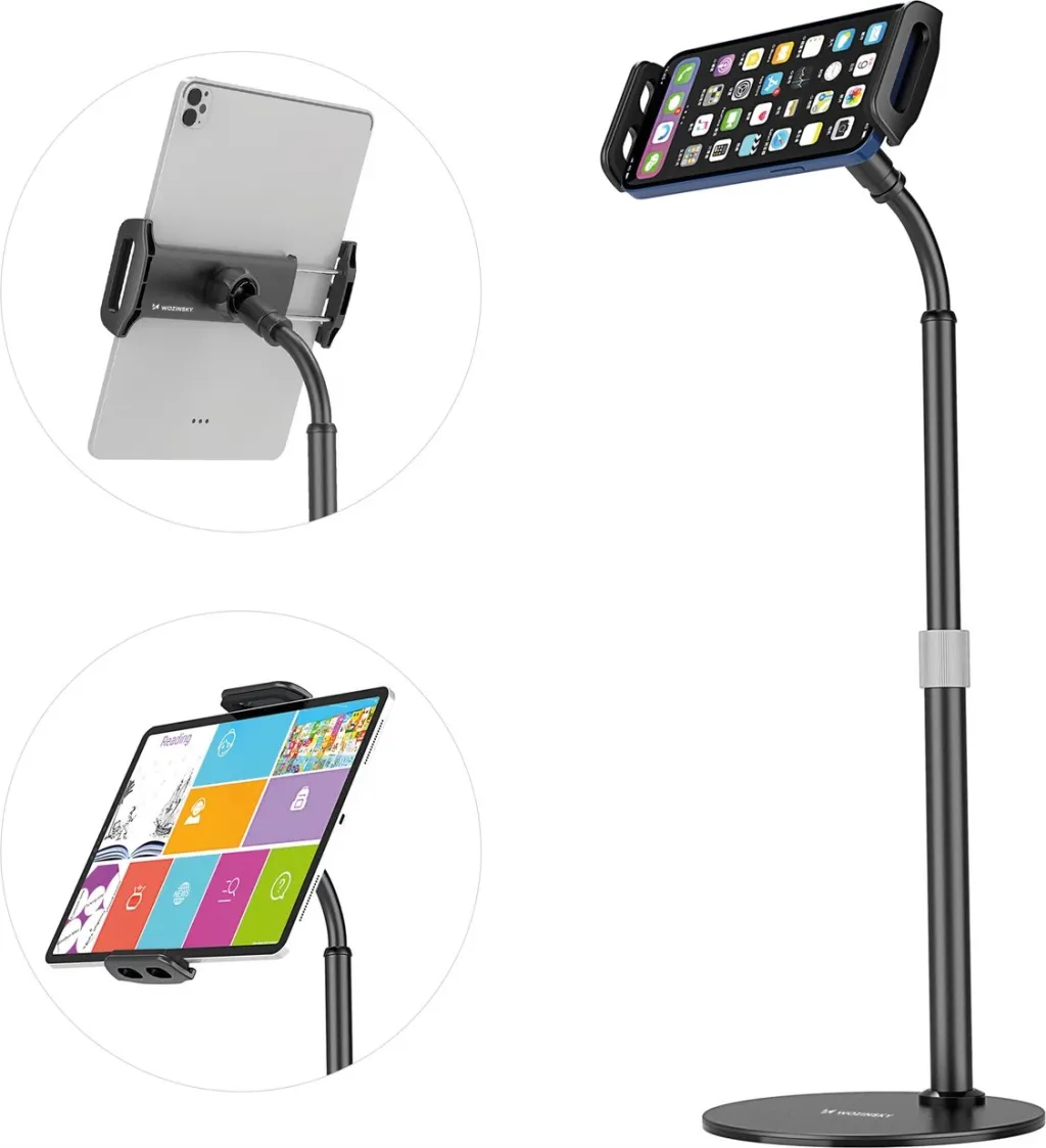 Stendë tavoline Wozinsky WTHBK4 për telefon dhe tablet, 4.7" 11", e zezë - 4