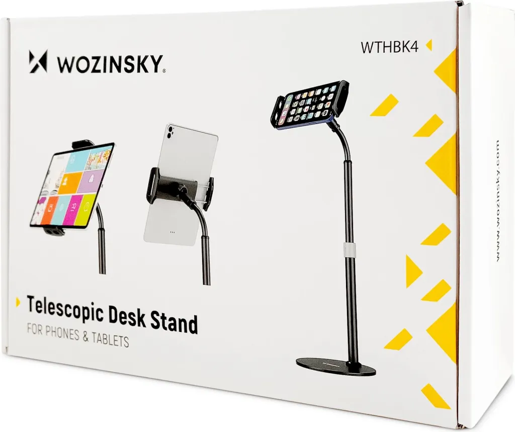 Stendë tavoline Wozinsky WTHBK4 për telefon dhe tablet, 4.7" 11", e zezë - 5