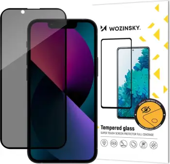 Xham i temperuar Wozinsky Full Glue për iPhone 14 Plus / 13 Pro Max, i zi