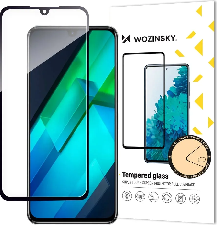 Xham mbrojtës Wozinsky Full Glue për Infinix Note 12 G96, i zi - 1
