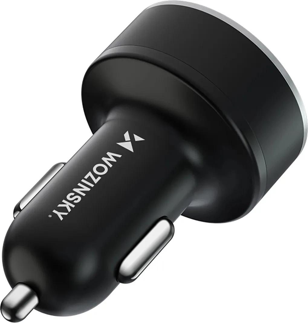 Karikues veture Wozinsky WDCCB, 50W, 2xUSB-C / 2xUSB-A, me ekran, i zi - 3
