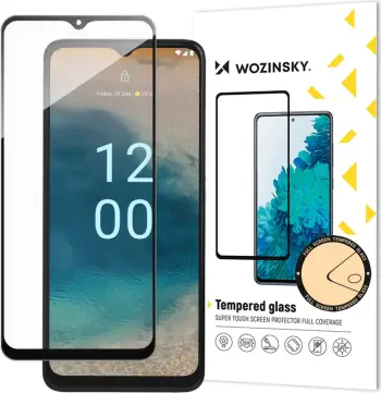 Mbrojtës ekrani Wozinsky Full Glue, Nokia G22, xham i fortë 9H, kornizë e zezë