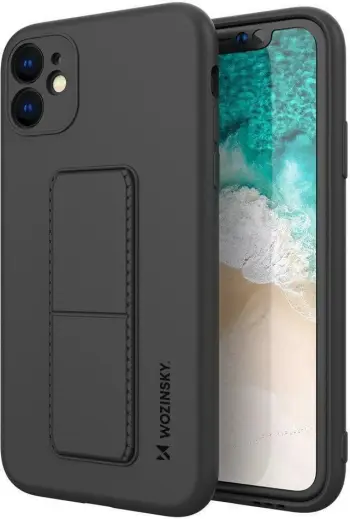 Mbështjellës Wozinsky Kickstand Case për Samsung Galaxy A11/M11, silikon, i zi