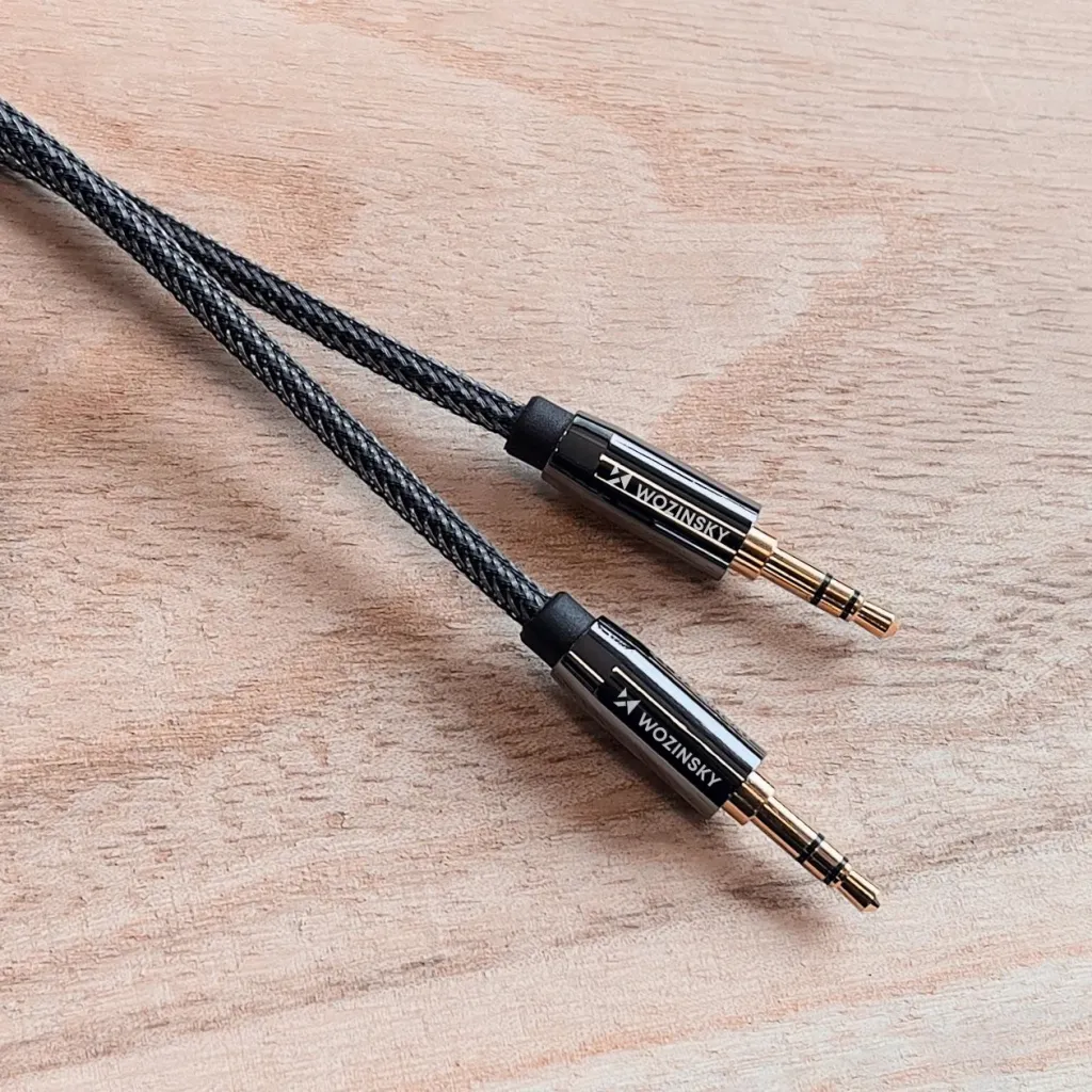 Kabllo audio Wozinsky AUX, 2x mini jack 3.5mm, 2m, e zezë - 11