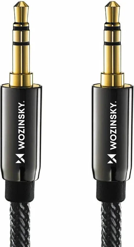 Kabllo audio Wozinsky AUX, 2x mini jack 3.5mm, 2m, e zezë - 3