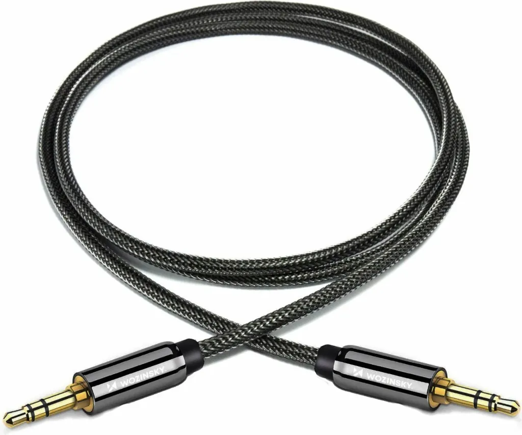 Kabllo audio Wozinsky AUX, 2x mini jack 3.5mm, 2m, e zezë - 4