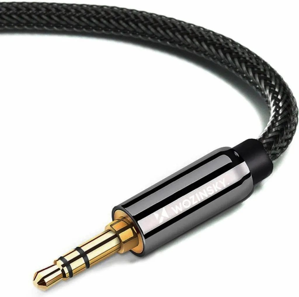 Kabllo audio Wozinsky AUX, 2x mini jack 3.5mm, 2m, e zezë - 5