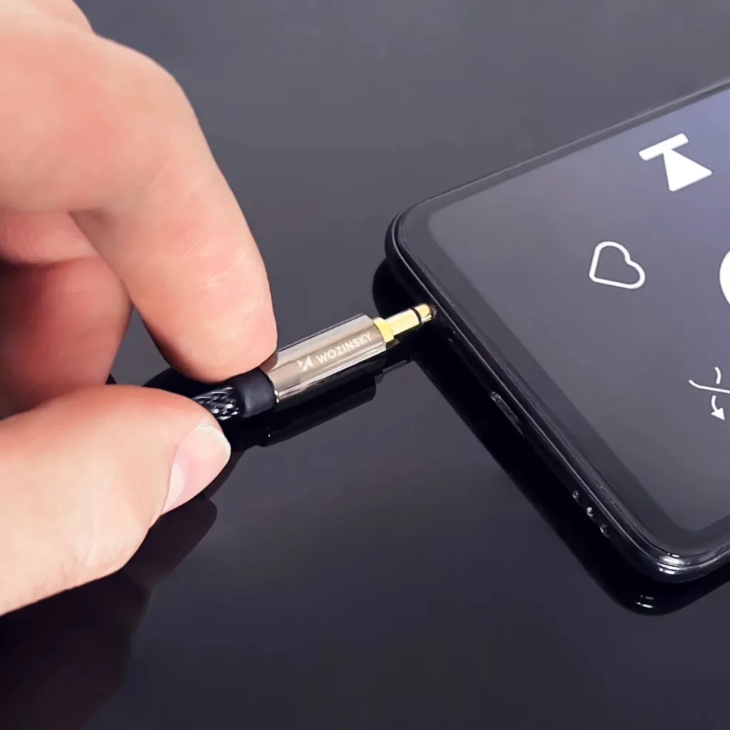 Kabllo audio Wozinsky AUX, 2x mini jack 3.5mm, 2m, e zezë - 10