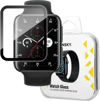 Xham hibrid mbrojtës për smartwatch Wozinsky Watch Glass për Oppo Watch 2 46mm, zi