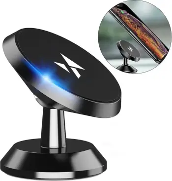 Mbajtës magnetik për telefon Wozinsky WMH-05, për makinë, i zi