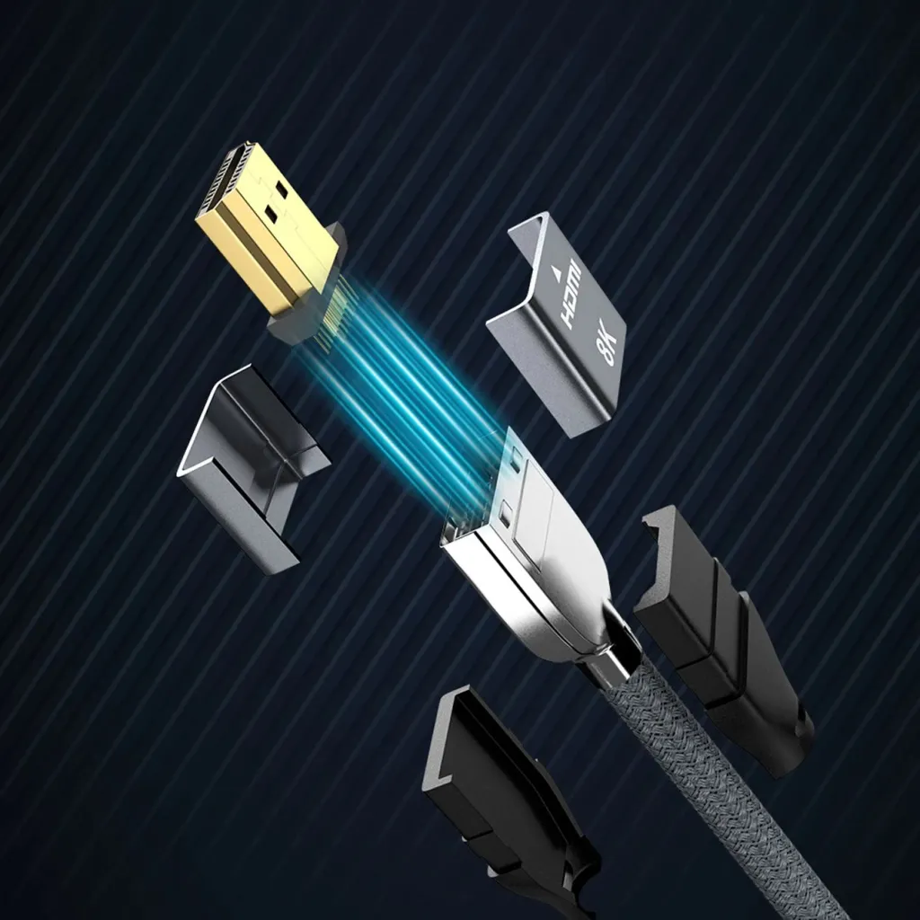 Kabllo HDMI Wozinsky WHDMI-20, 2m, 8K, 48Gbps, argjendtë - 15