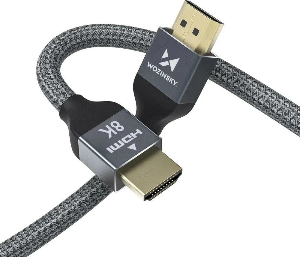 Kabllo HDMI Wozinsky WHDMI-20, 2m, 8K, 48Gbps, argjendtë - 7
