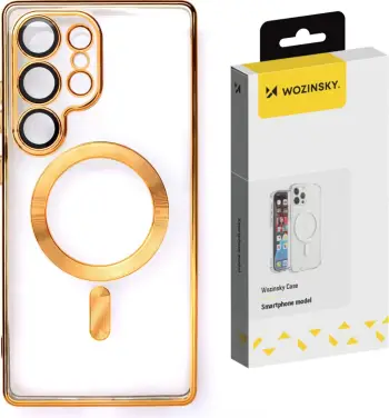 Mbështjellës Wozinsky Electroplated MagSafe për Samsung Galaxy S24 FE, argjend