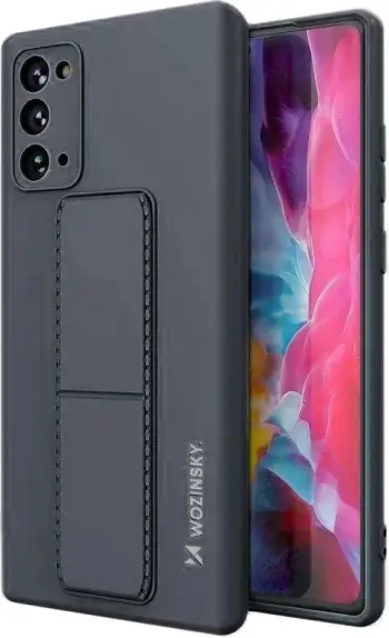 Mbështjellës Wozinsky Kickstand Case për Samsung Galaxy Note 20, silikon, blu e errët