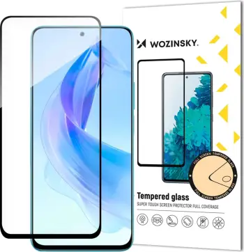 Xham i temperuar Wozinsky Full Glue për Honor 90 Lite/X50i, me kornizë, i zi
