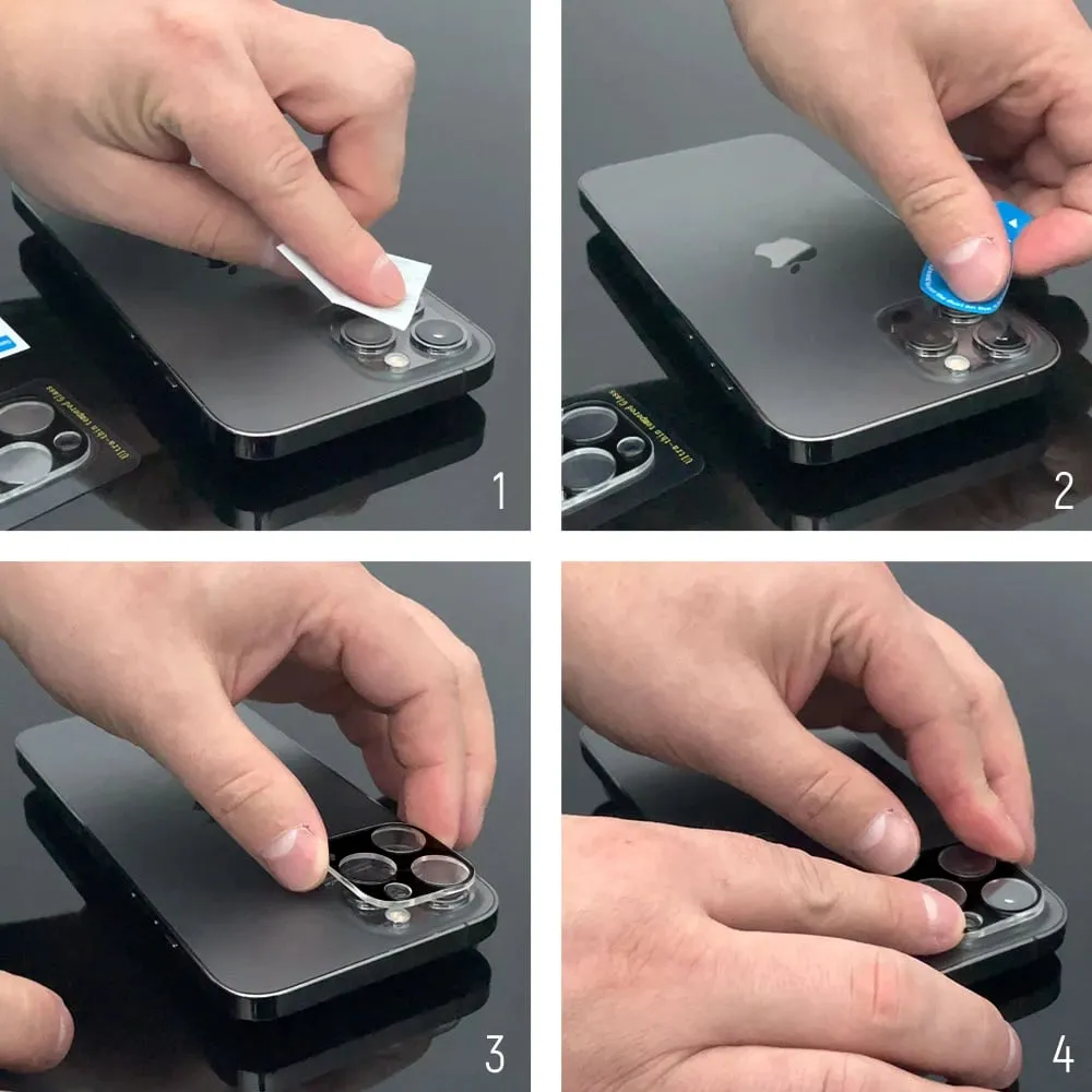 Xham i temperuar për kamerë Wozinsky, për iPhone 12 Pro, i zi - 5