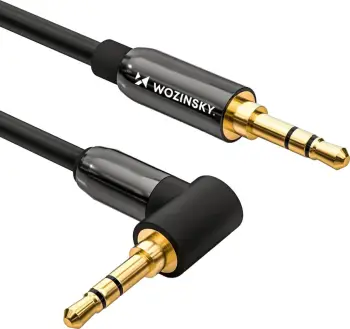 Kabllo AUX Wozinsky WACSAB-2M, mini jack 3.5 mm mashkull-mashkull, 2 m, e zezë