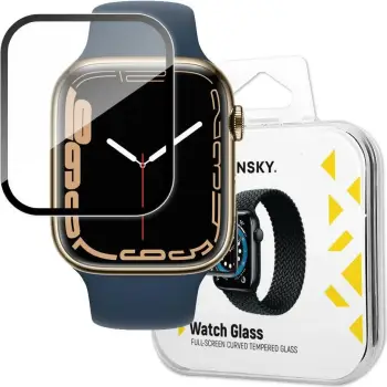 Xham hibrid për Apple Watch, Wozinsky Watch Glass, 45 mm, i zi