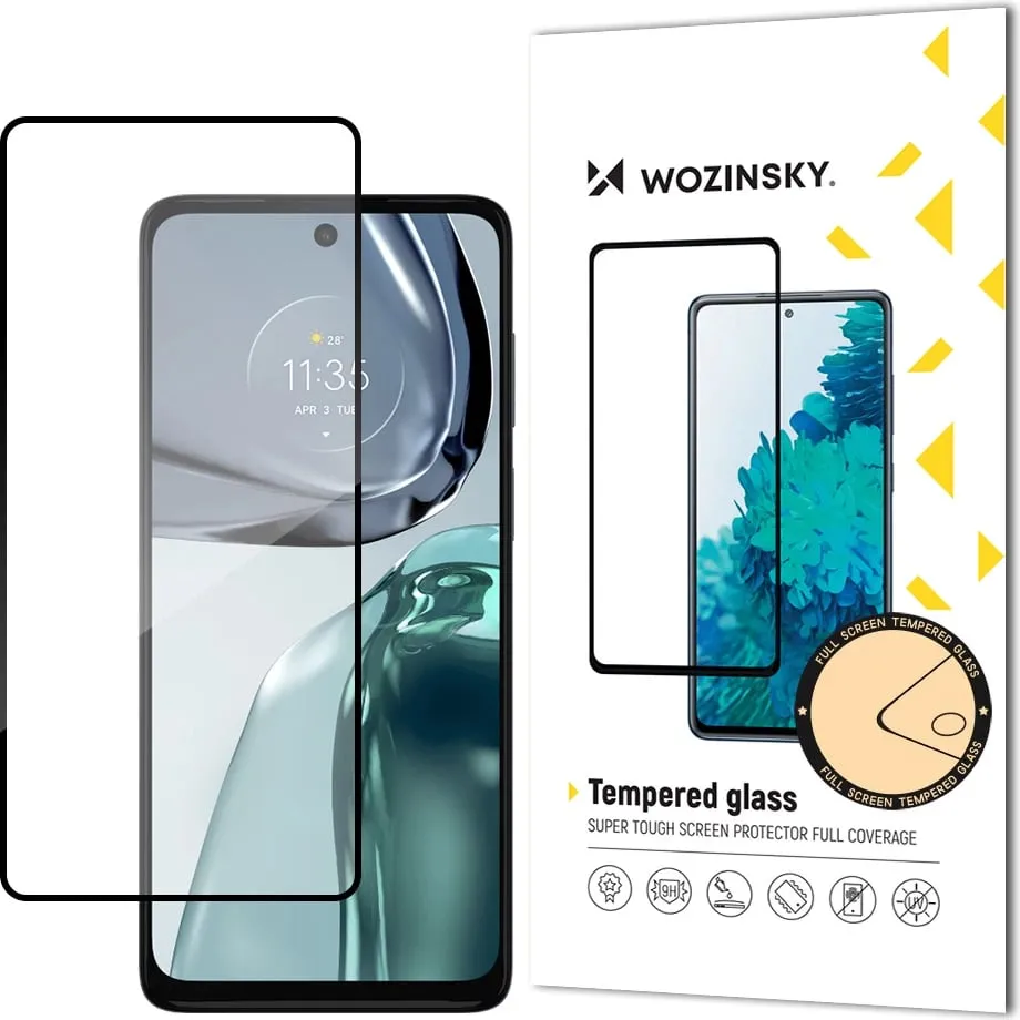 Xham i temperuar Wozinsky për Motorola Moto G62 5G, i zi - 1