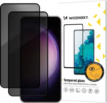 Xham i temperuar privatësie Wozinsky për Xiaomi POCO X7 Pro, 2 copë, i zi