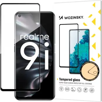 Mbrojtës ekrani xhami Wozinsky Full Glue për Oppo A76 / Oppo A36 / Realme 9i, i zi
