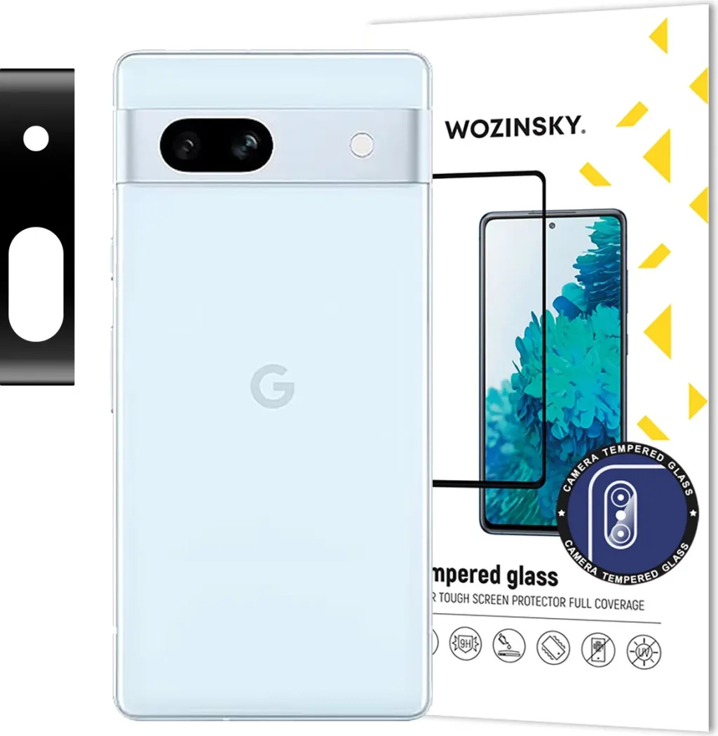 Xham i temperuar për kamerë Wozinsky Full Camera Glass për Google Pixel 7a, i zi - 1