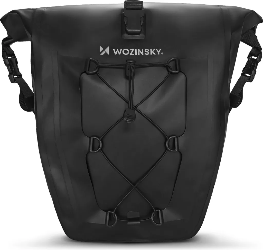 Çantë biçiklete për bagazher, 25L, waterproof, e zezë - 1