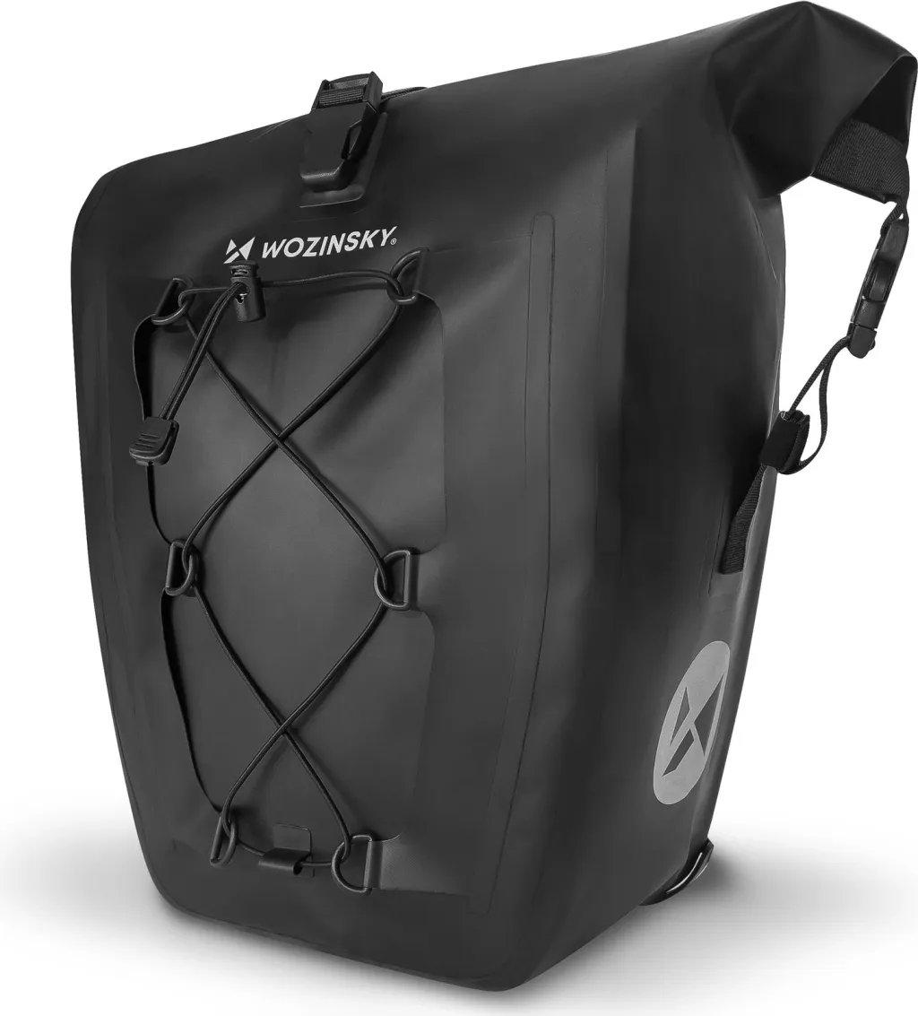 Çantë biçiklete për bagazher, 25L, waterproof, e zezë - 2