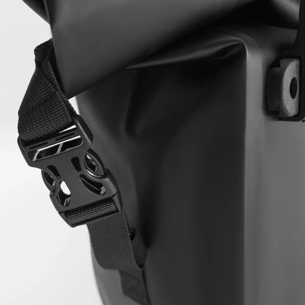 Çantë biçiklete për bagazher, 25L, waterproof, e zezë - 11