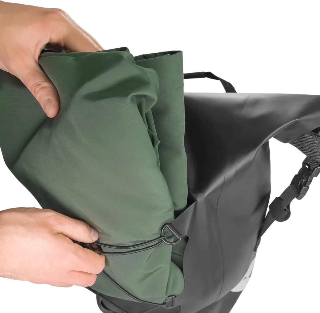 Çantë biçiklete për bagazher, 25L, waterproof, e zezë - 13