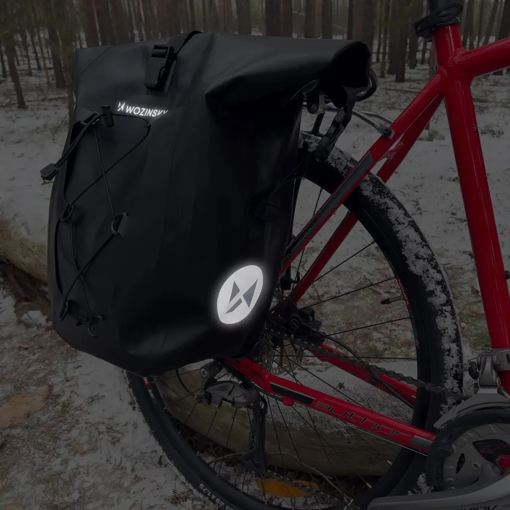 Çantë biçiklete për bagazher, 25L, waterproof, e zezë - 22