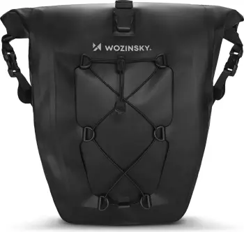 Çantë biçiklete për bagazher, 25L, waterproof, e zezë