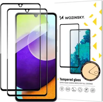 Set xhama të temperuar Wozinsky, për Samsung Galaxy A33 5G, 2 copë, Zi