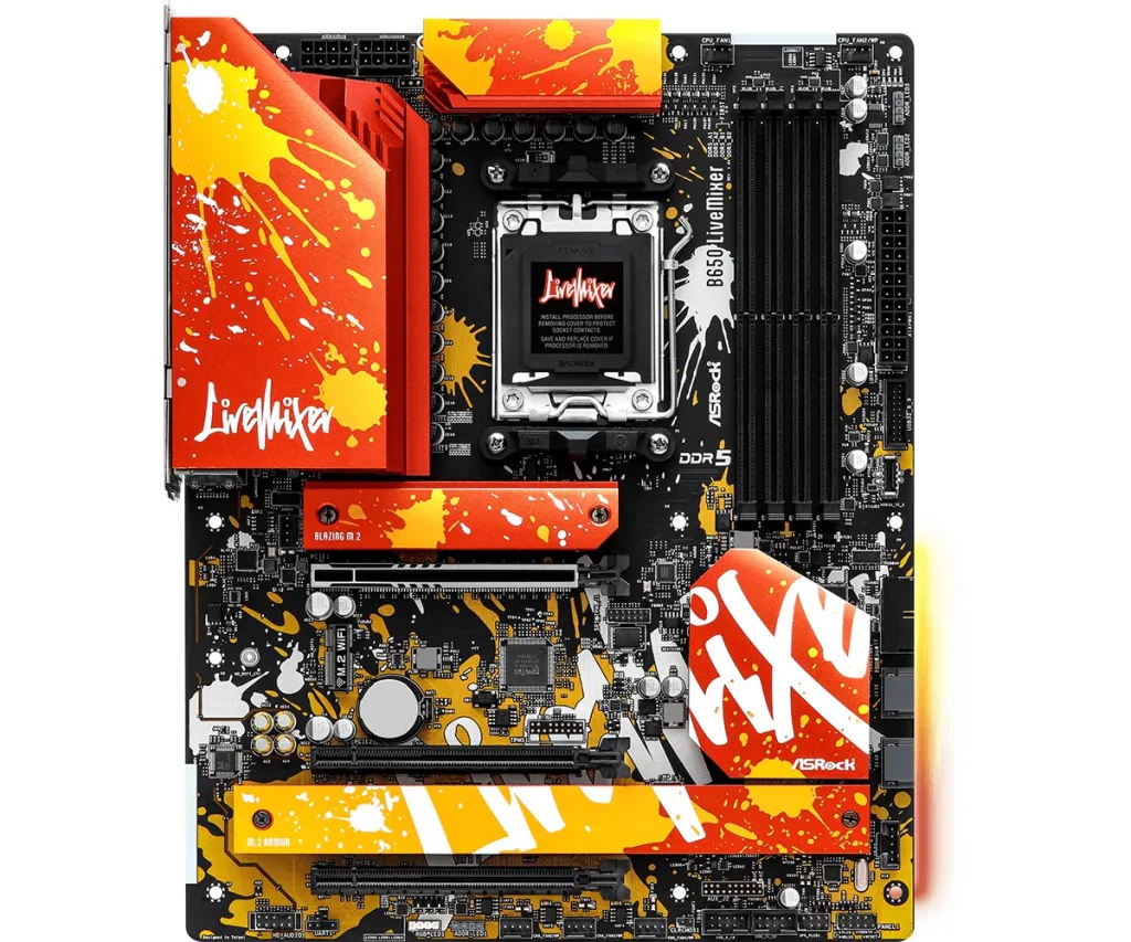Pllakë amë Asrock B650 LiveMixer AMD B650 Socket AM5 ATX - 2