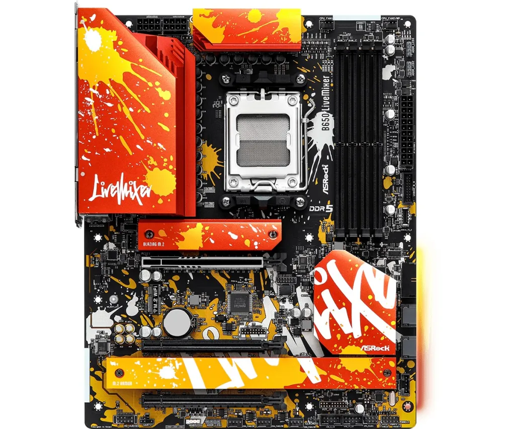 Pllakë amë Asrock B650 LiveMixer AMD B650 Socket AM5 ATX - 3