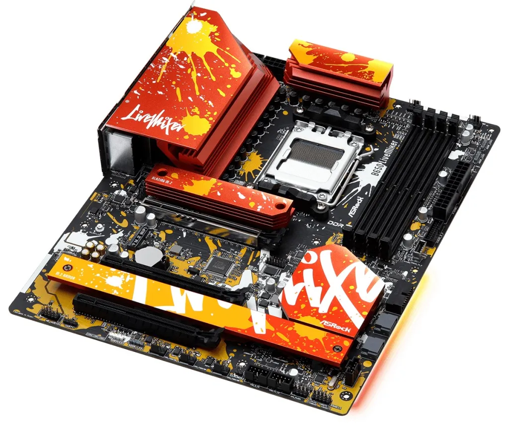 Pllakë amë Asrock B650 LiveMixer AMD B650 Socket AM5 ATX - 4