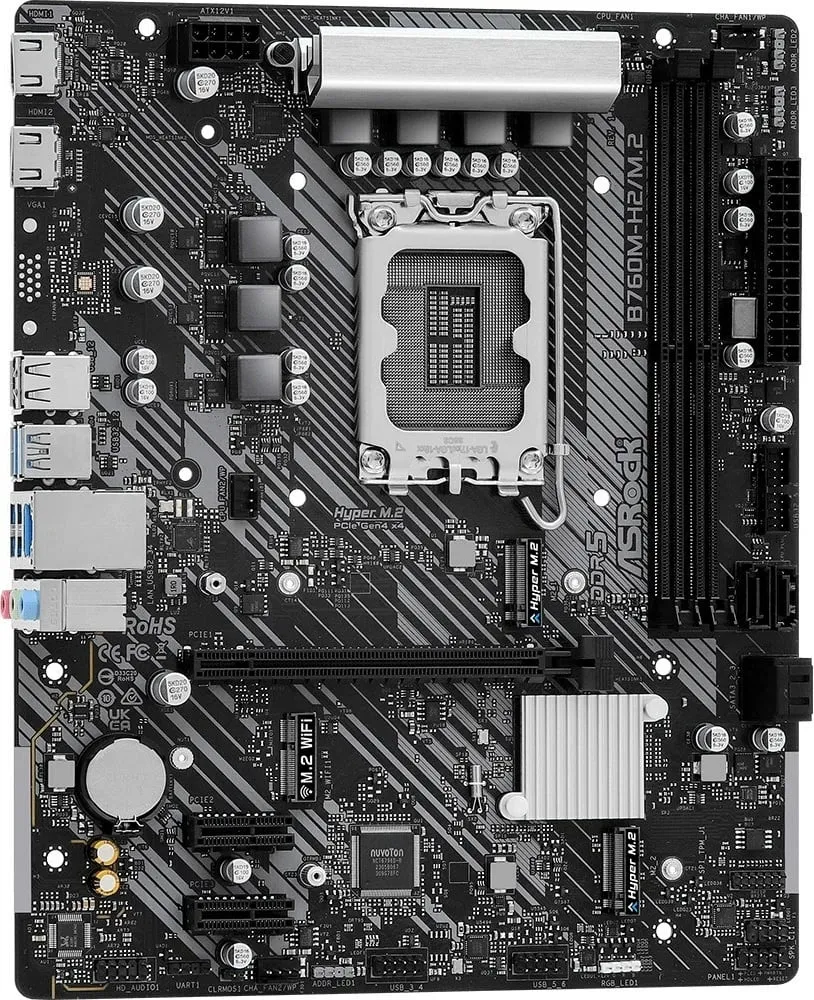 Pllakë amë ASRock B760M-H2/M.2 - 3