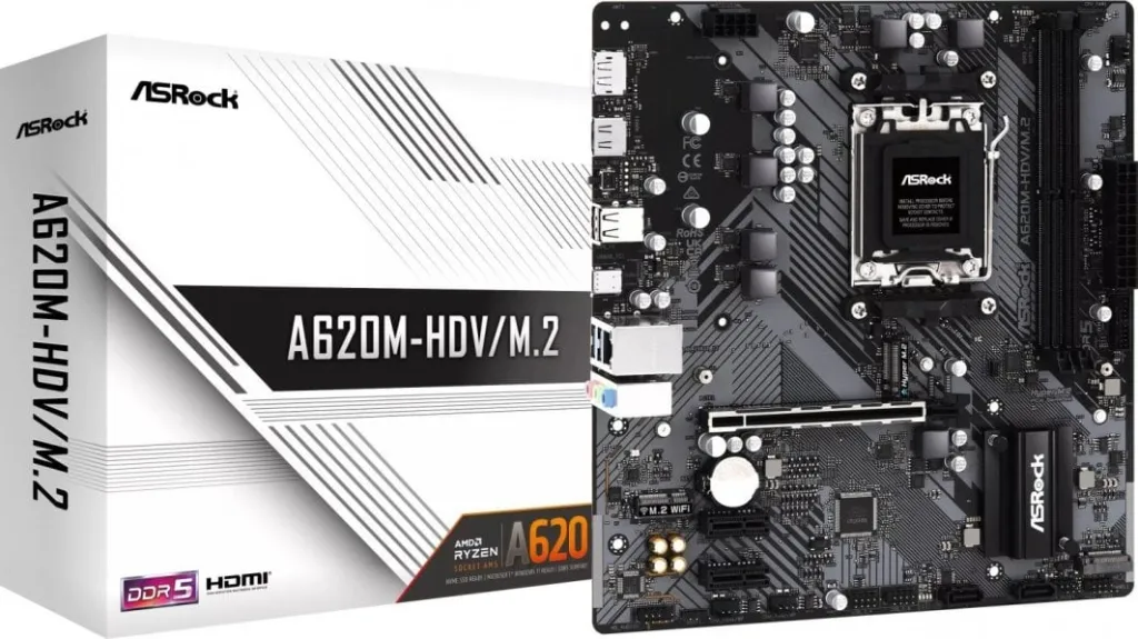 Pllakë amë ASRock A620M-HDV/M.2+ - 1