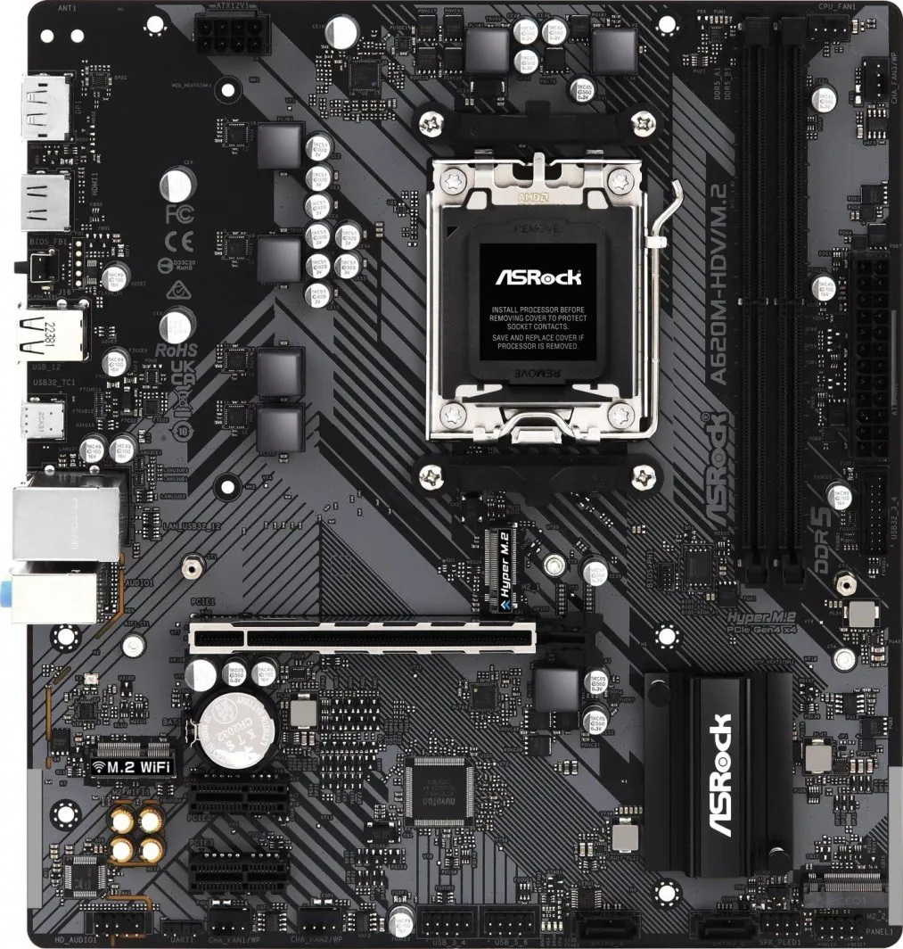 Pllakë amë ASRock A620M-HDV/M.2+ - 2